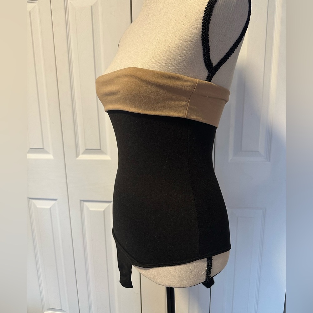 Sexy Black Stretchy Sleeveless Tube Top Bodysuit / Size Small NWOT - Picture 5 of 14
